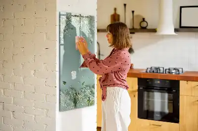 Magnetisk whiteboard tørresletbar tavle
