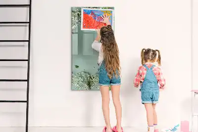 Magnetisk whiteboard tørresletbar tavle