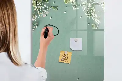 Magnetisk whiteboard tørresletbar tavle