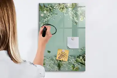 Magnetisk whiteboard tørresletbar tavle