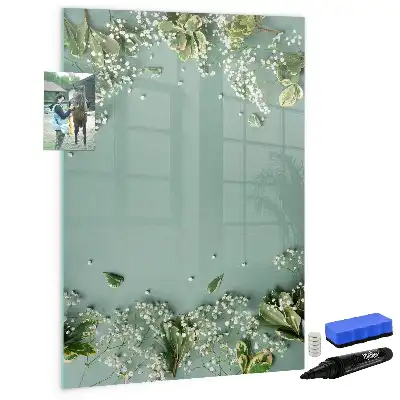 Magnetisk whiteboard tørresletbar tavle