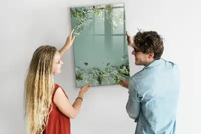 Magnetisk whiteboard tørresletbar tavle
