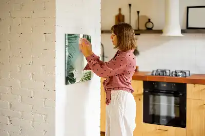 Tropisk monstera magnetisk opslagstavle med tørreslette