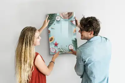 Magnetisk opslagstavle Tørreslette model Sommersammensætning