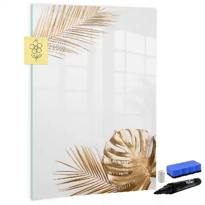 Magnetisk whiteboard i designet Gyldne blade