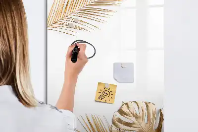 Magnetisk whiteboard i designet Gyldne blade