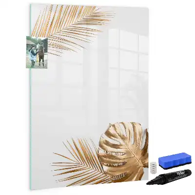 Magnetisk whiteboard i designet Gyldne blade