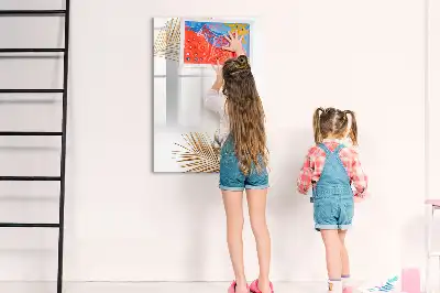 Magnetisk whiteboard i designet Gyldne blade