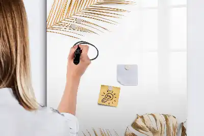 Magnetisk whiteboard i designet Gyldne blade