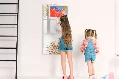 Magnetisk whiteboard i designet Gyldne blade