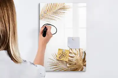 Magnetisk whiteboard i designet Gyldne blade
