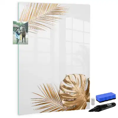 Magnetisk whiteboard i designet Gyldne blade