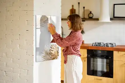 Magnetisk whiteboard i designet Gyldne blade
