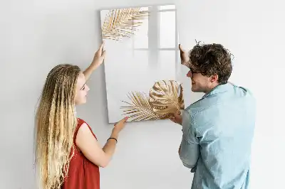 Magnetisk whiteboard i designet Gyldne blade