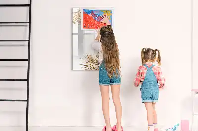Magnetisk whiteboard i designet Gyldne blade