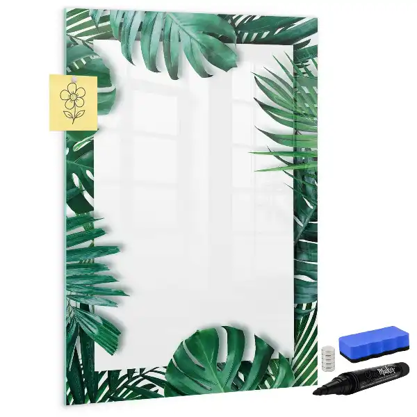 Magnetisk tørresletteboard med Monstera-ramme