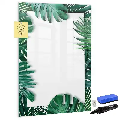 Magnetisk tørresletteboard med Monstera-ramme