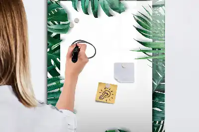 Magnetisk tørresletteboard med Monstera-ramme