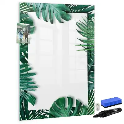Magnetisk tørresletteboard med Monstera-ramme