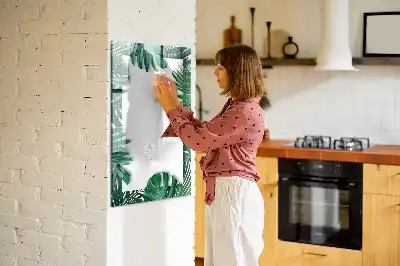 Magnetisk tørresletteboard med Monstera-ramme
