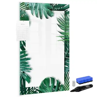 Magnetisk tørresletteboard med Monstera-ramme