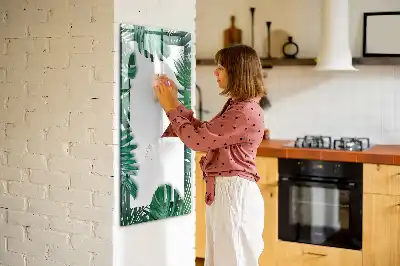 Magnetisk tørresletteboard med Monstera-ramme