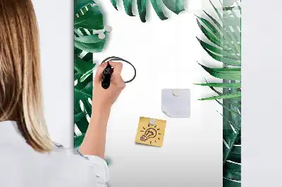 Magnetisk tørresletteboard med Monstera-ramme