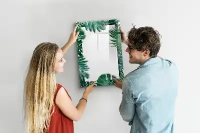 Magnetisk tørresletteboard med Monstera-ramme