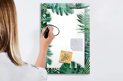 Magnetisk tørresletteboard med Monstera-ramme