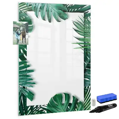 Magnetisk tørresletteboard med Monstera-ramme