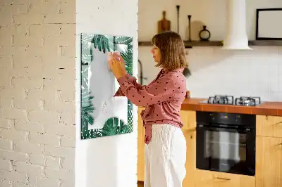 Magnetisk tørresletteboard med Monstera-ramme