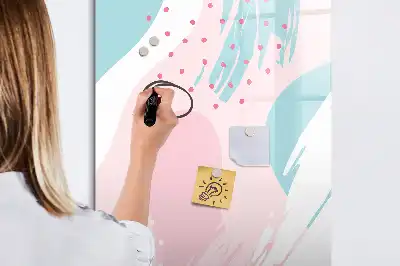 Magnetisk whiteboard med mønsterabstraktion