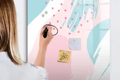 Magnetisk whiteboard med mønsterabstraktion