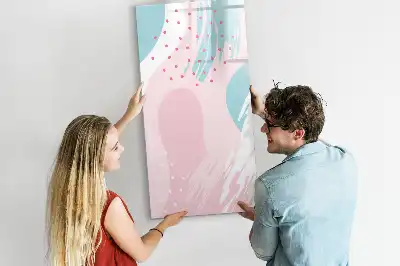 Magnetisk whiteboard med mønsterabstraktion