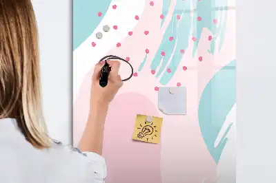 Magnetisk whiteboard med mønsterabstraktion