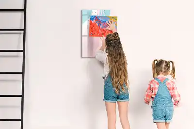 Magnetisk whiteboard med mønsterabstraktion