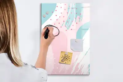 Magnetisk whiteboard med mønsterabstraktion
