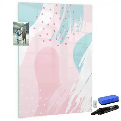 Magnetisk whiteboard med mønsterabstraktion