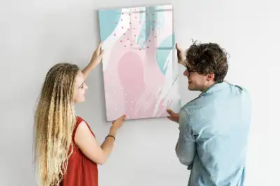 Magnetisk whiteboard med mønsterabstraktion