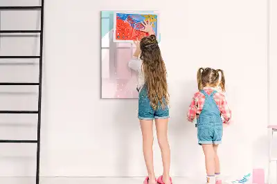 Magnetisk whiteboard med mønsterabstraktion