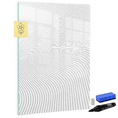 Magnetisk tørresletteboard med grå linjer