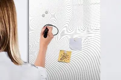 Magnetisk tørresletteboard med grå linjer