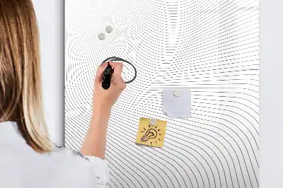 Magnetisk tørresletteboard med grå linjer