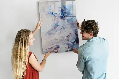 Magnetisk whiteboard med malerisk abstrakt motiv