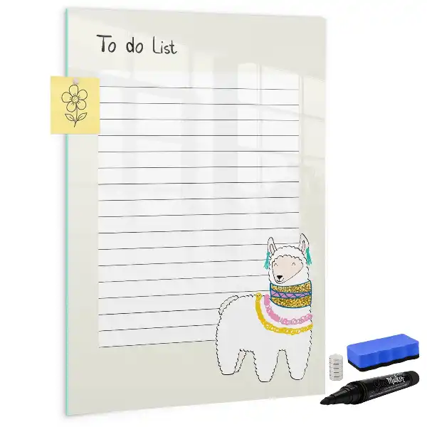 Magnetisk whiteboard til ønskeliste magnetisk tørresletteboard