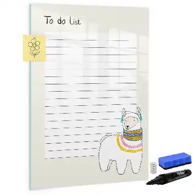 Magnetisk whiteboard til ønskeliste magnetisk tørresletteboard