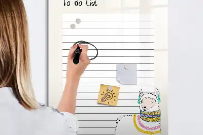 Magnetisk whiteboard til ønskeliste magnetisk tørresletteboard