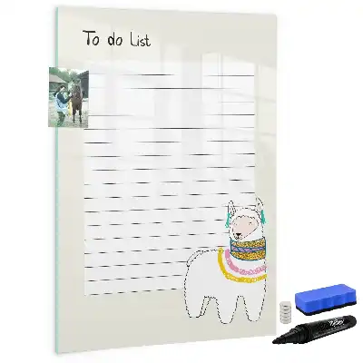 Magnetisk whiteboard til ønskeliste magnetisk tørresletteboard