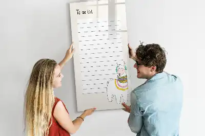 Magnetisk whiteboard til ønskeliste magnetisk tørresletteboard