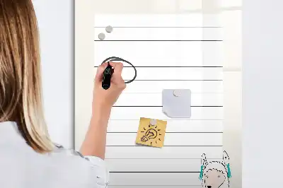 Magnetisk whiteboard til ønskeliste magnetisk tørresletteboard